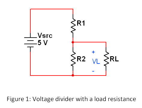 fig 1 - voltage divider with a load.png